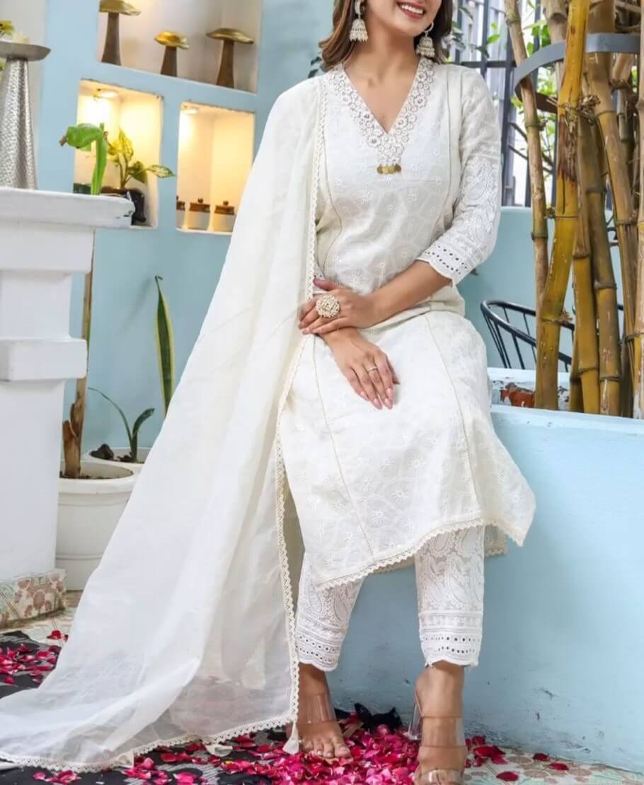 Chikankari straight kurta hotsell